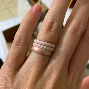 Pink Silicone Rings
